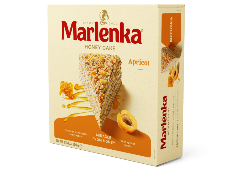 Tort Marlenka cu miere si caise 800g